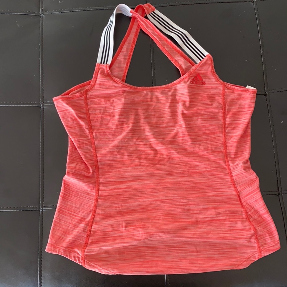 Adidas athletic criss cross open back tank